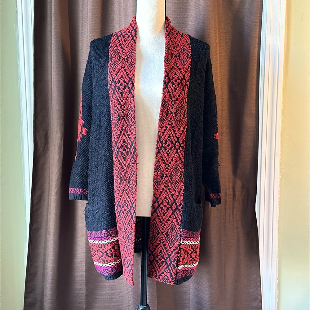 Lucky Brand Southwest Inspired Cardigan Size M